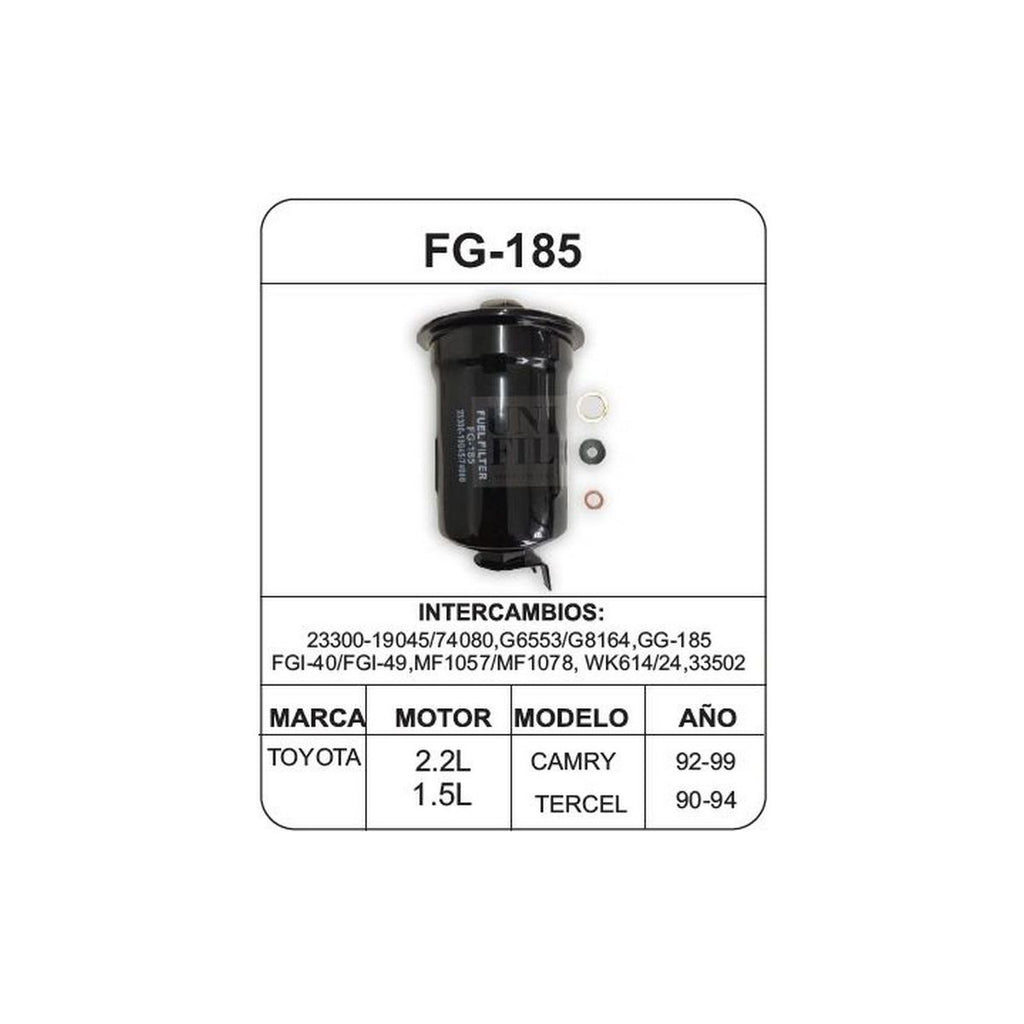 Filtro de Gasolina UNIFIL FG-185