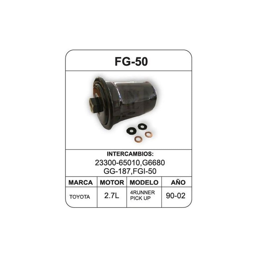 Filtro de Gasolina UNIFIL FG-50