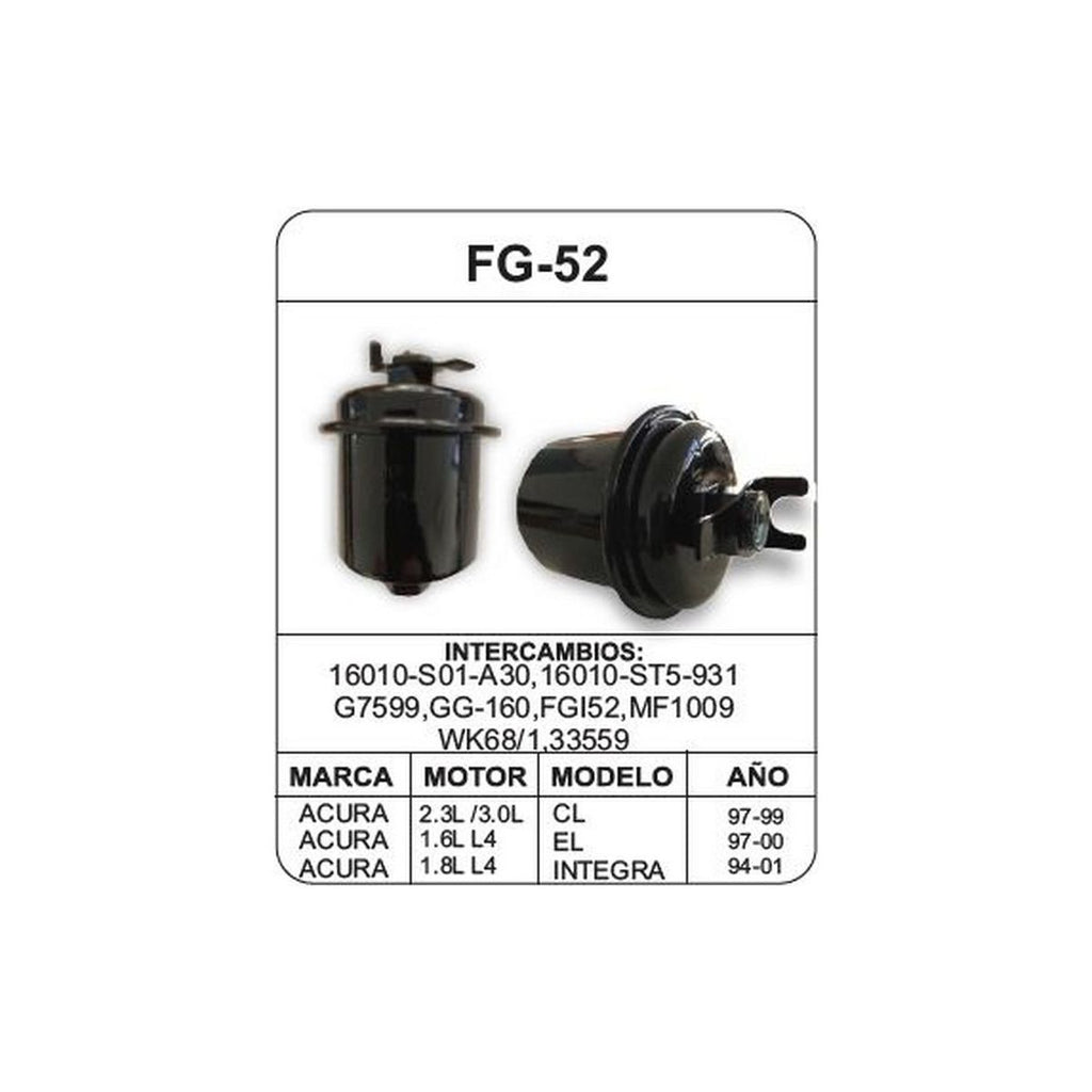 Filtro de Gasolina UNIFIL FG-52