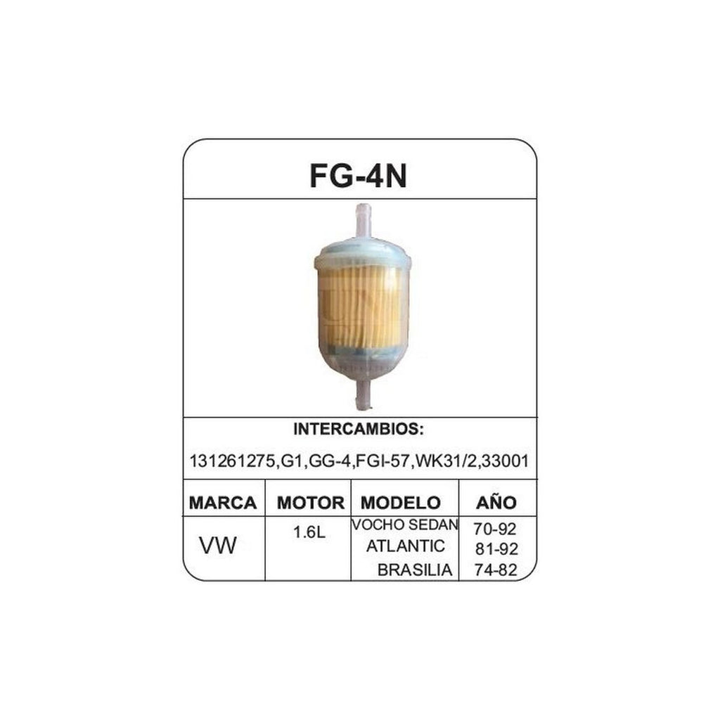 Filtro de Gasolina UNIFIL FG-4N