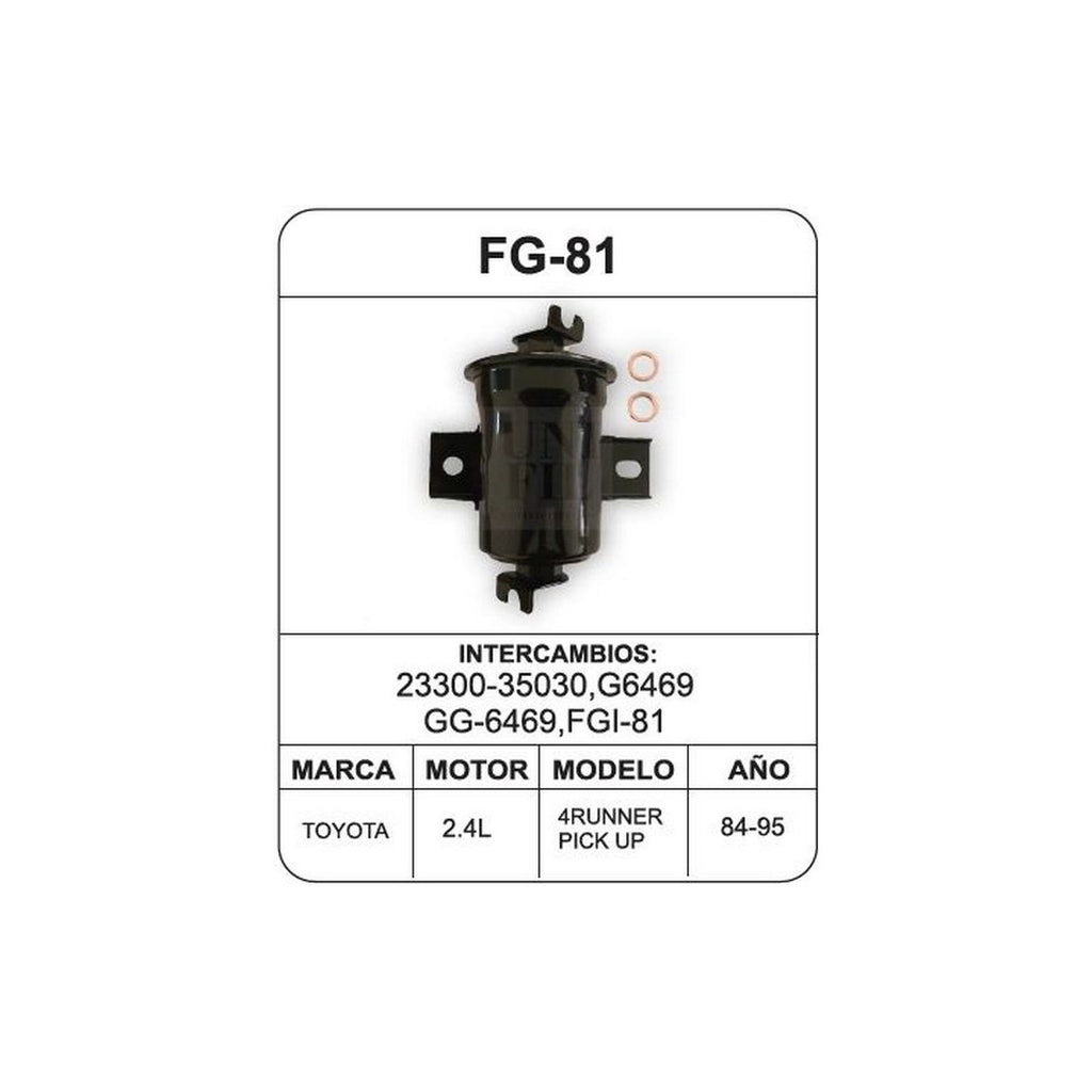 Filtro de Gasolina UNIFIL FG-81