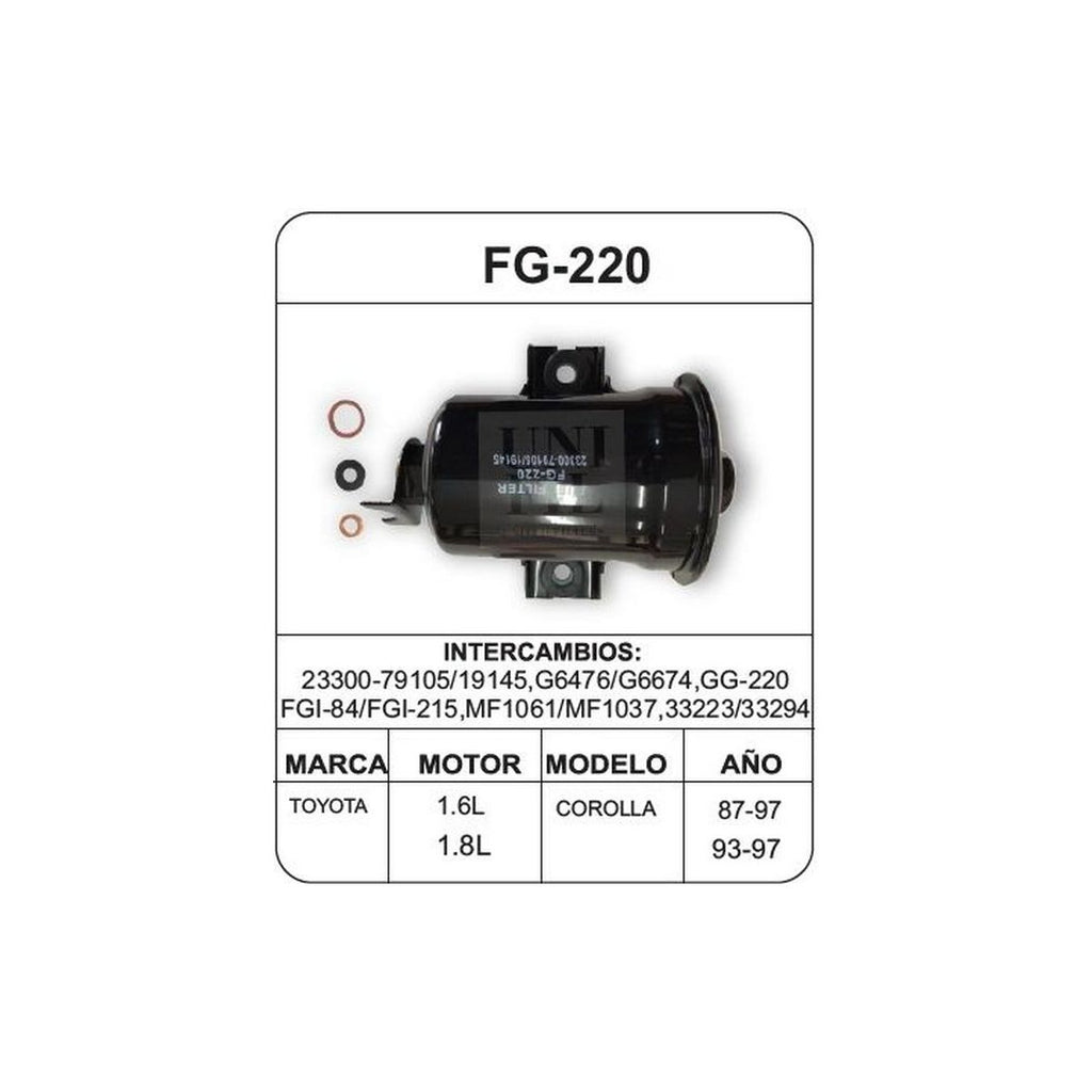 Filtro de Gasolina UNIFIL FG-220