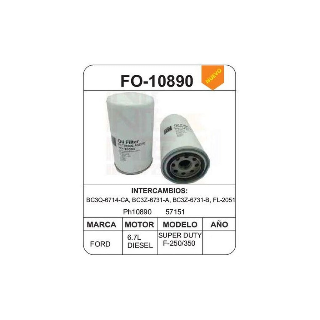 Filtro de Aceite UNIFIL FO-10890