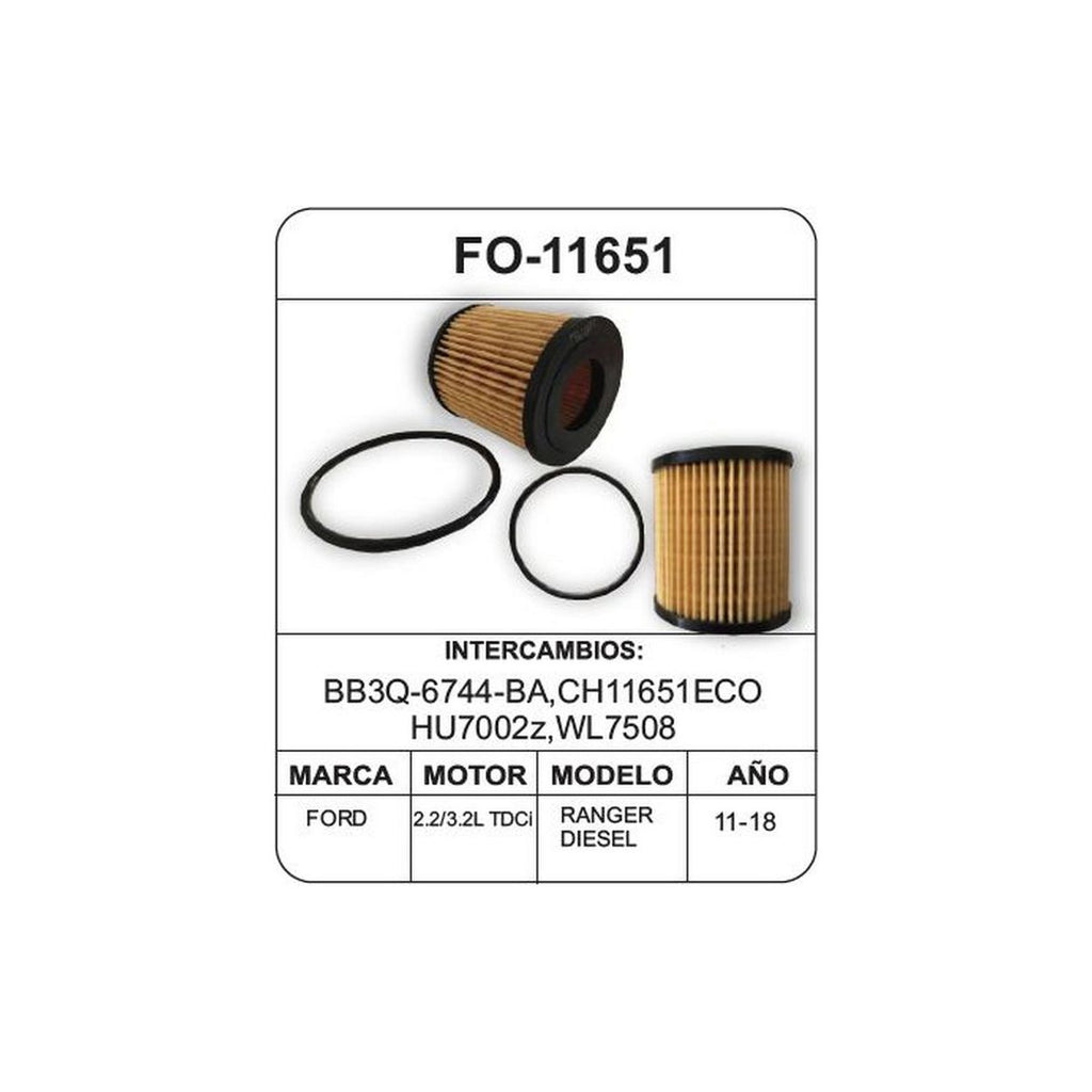 Filtro de Aceite UNIFIL FO-11651