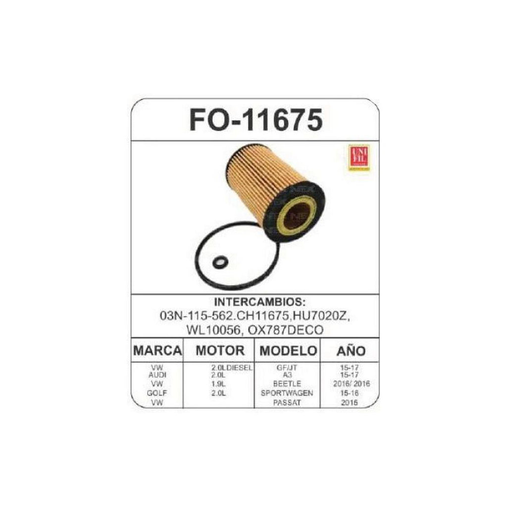 Filtro de Aceite UNIFIL FO-11675