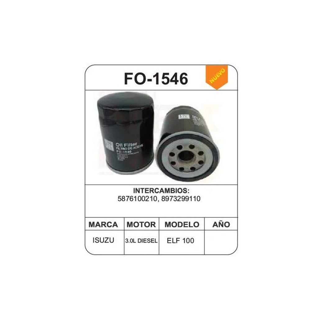 Filtro de Aceite UNIFIL FO-1546