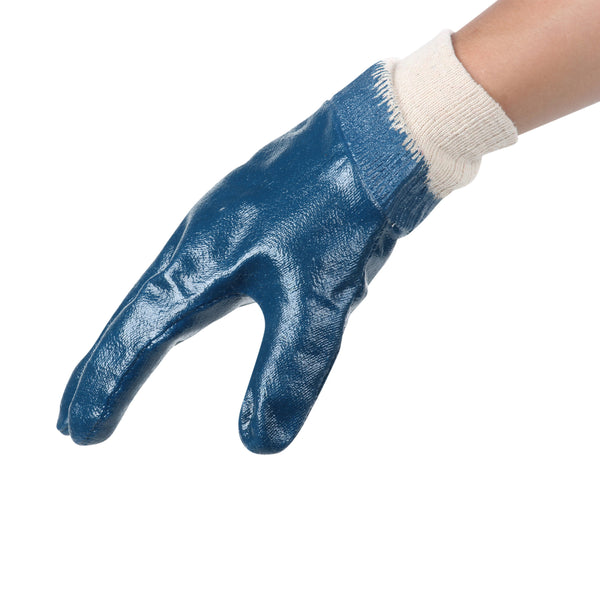 Guantes para trabajo de nitrilo con forro de algodón