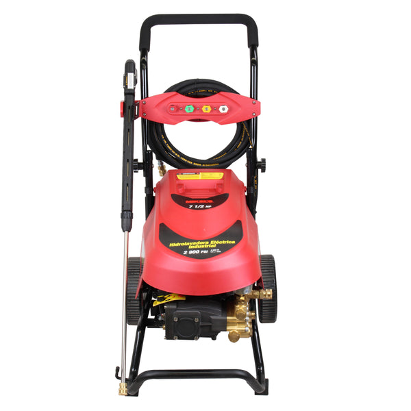 Hidrolavadora de alta presión eléctrica industrial (2,900 PSI / 7.5 HP)