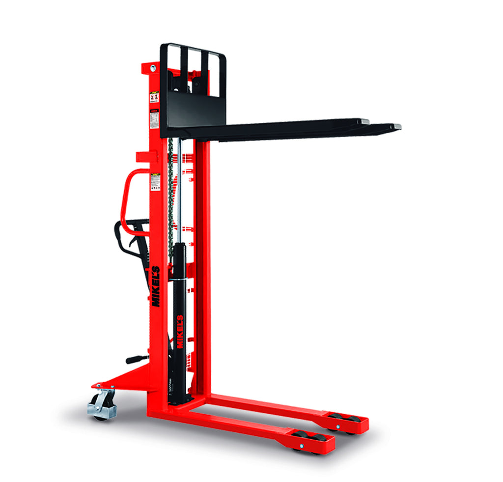 Montacargas hidráulico manual, 3 mts elevación, (1 ton)