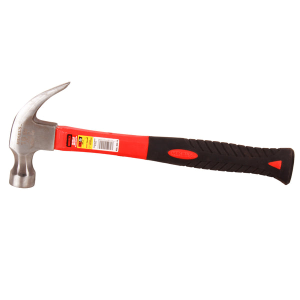 Martillo de uña curva, mango de fibra de vidrio (16 oz)