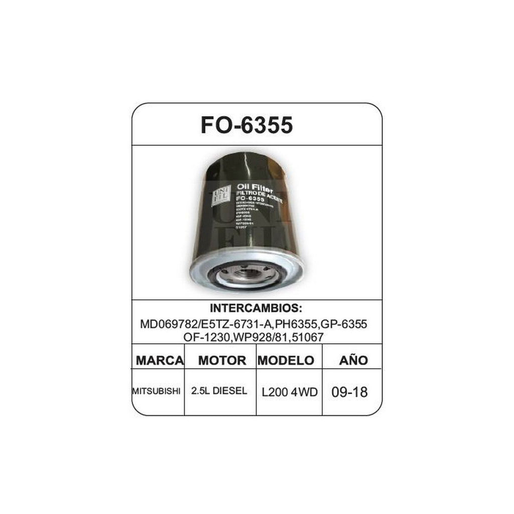 Filtro de Aceite UNIFIL FO-6355