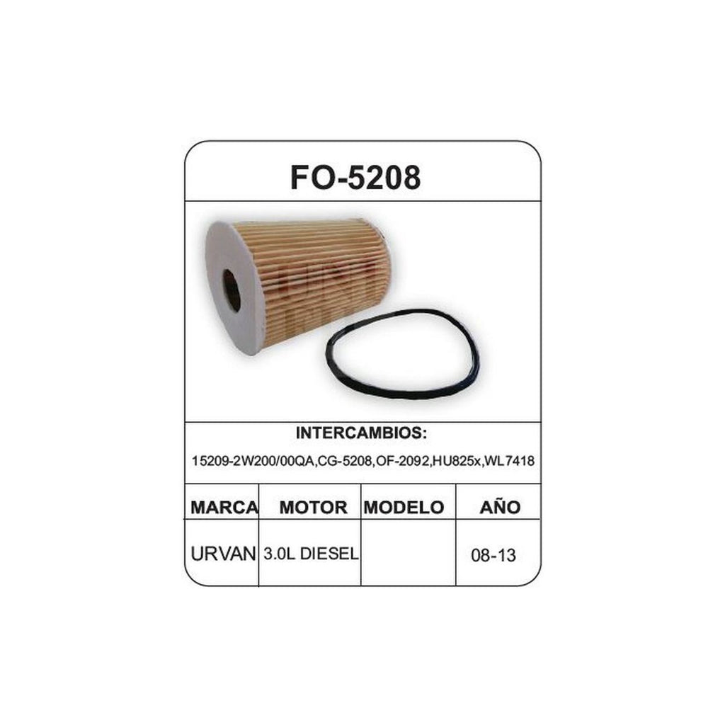 Filtro de Aceite UNIFIL FO-5208