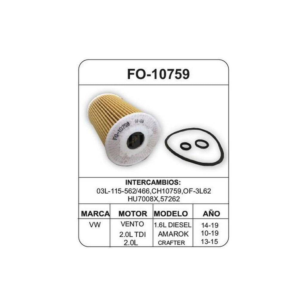 Filtro de Aceite UNIFIL FO-10759