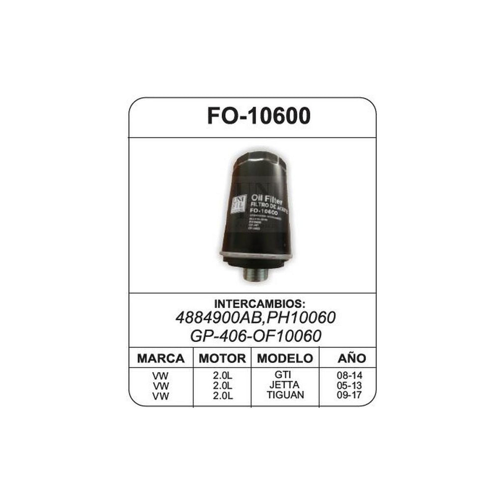 Filtro de Aceite UNIFIL FO-10600