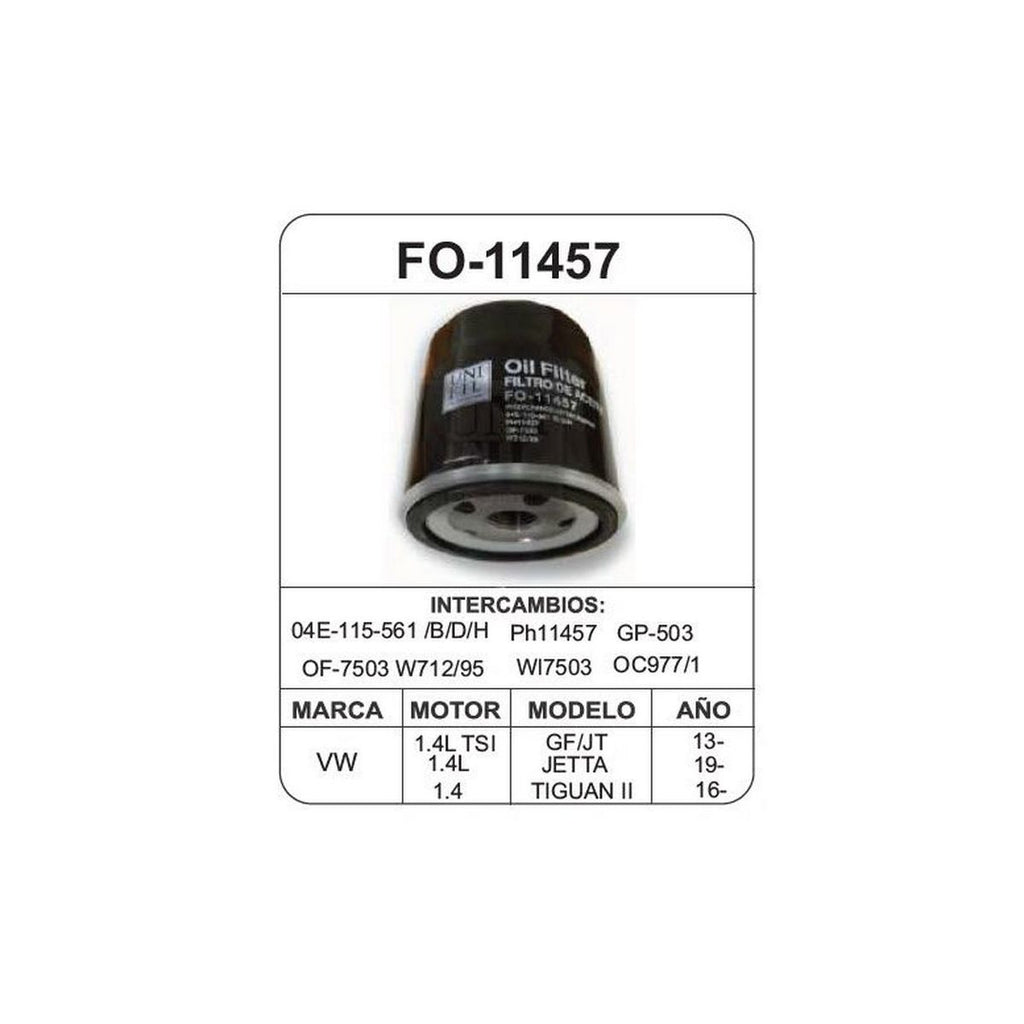 Filtro de Aceite UNIFIL FO-11457