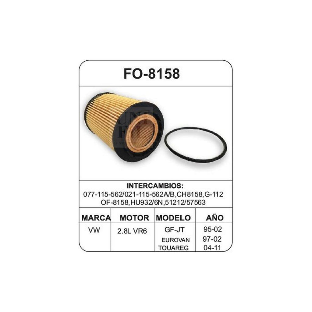 Filtro de Aceite UNIFIL FO-8158