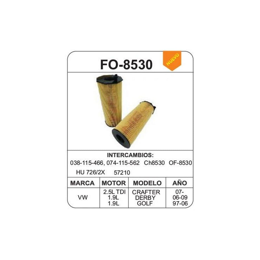 Filtro de Aceite UNIFIL FO-8530