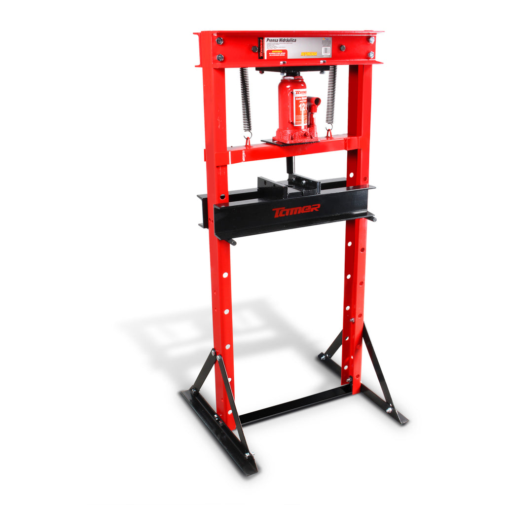 Prensa hidráulica con gato hidráulico (12 ton)