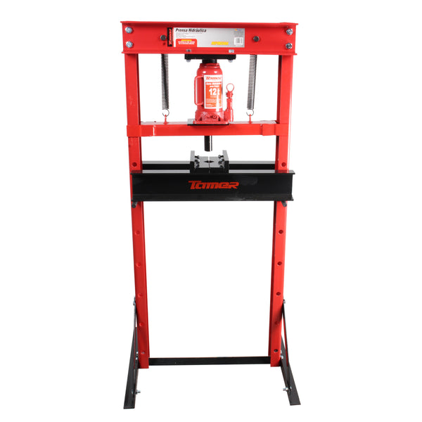 Prensa hidráulica con gato hidráulico (12 ton)