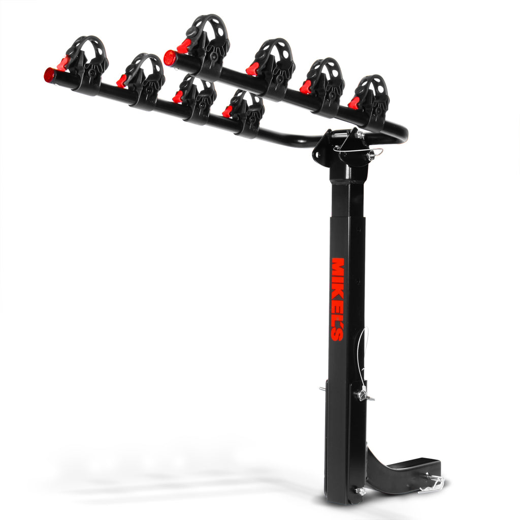 Rack para 4 bicicletas, montaje en tirón (2”)